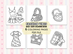 Fashion Vibes Coloring Pages