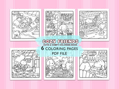 Cozy Friends Coloring Pages