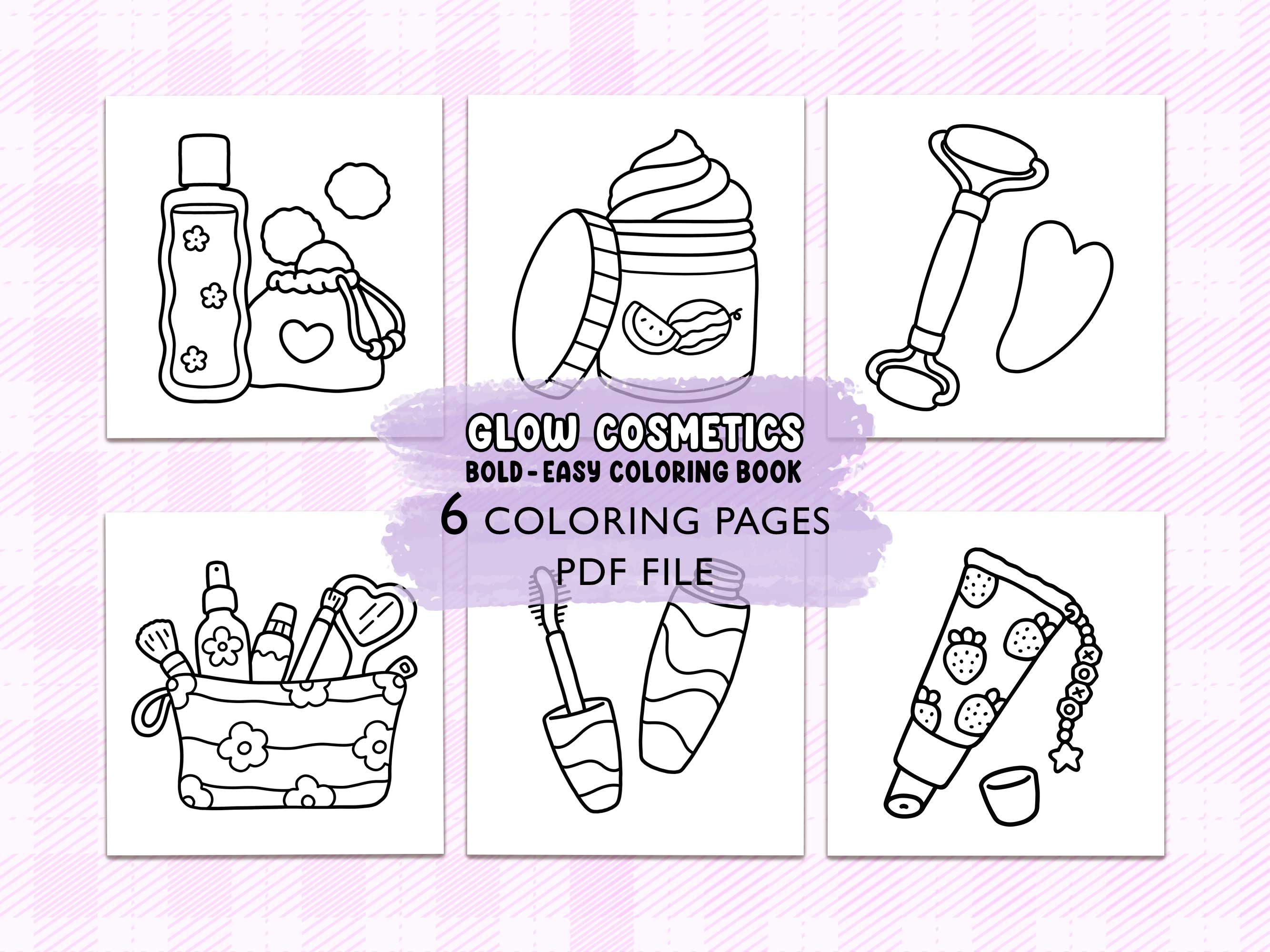 Glow Cosmetics Coloring Pages - COCO WYO