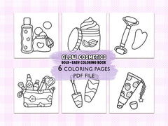 Glow Cosmetics Coloring Pages