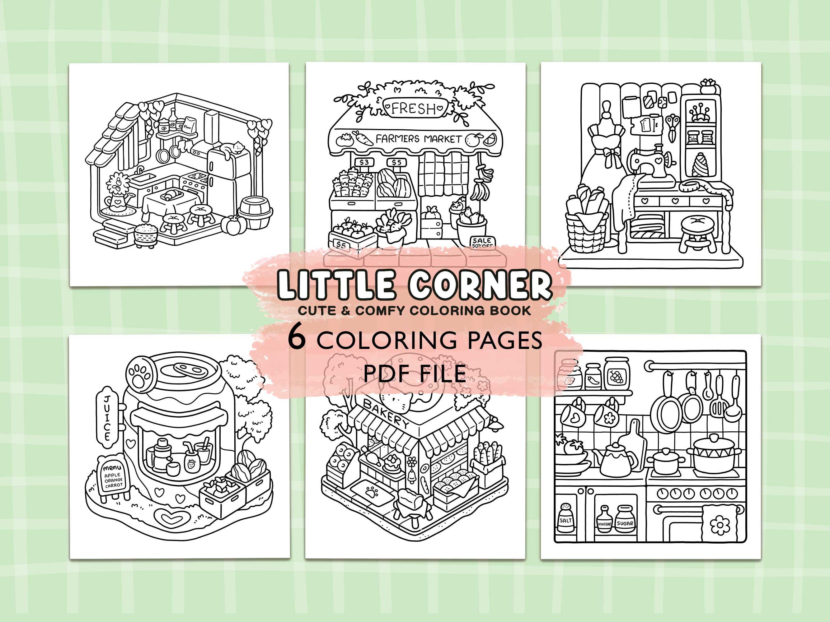 Little Corner Coloring Pages - COCO WYO