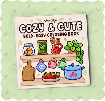 Cozy & Cute Coloring Book