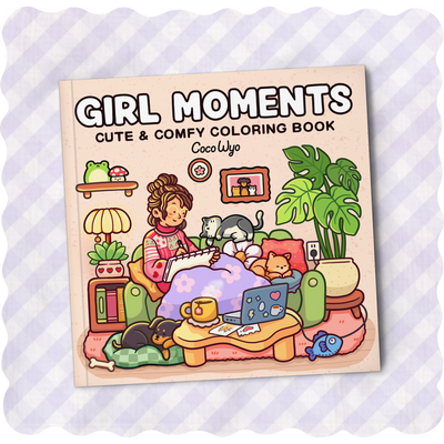 Girl Moments Coloring Book