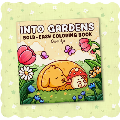 Into Gardens Coloring Book