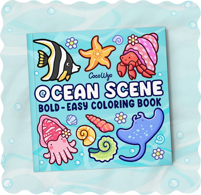 Ocean Scene Coloring Book