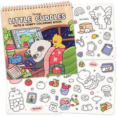 Little Cuddles Coloring Book (Spiral-bound) & Sticker Set