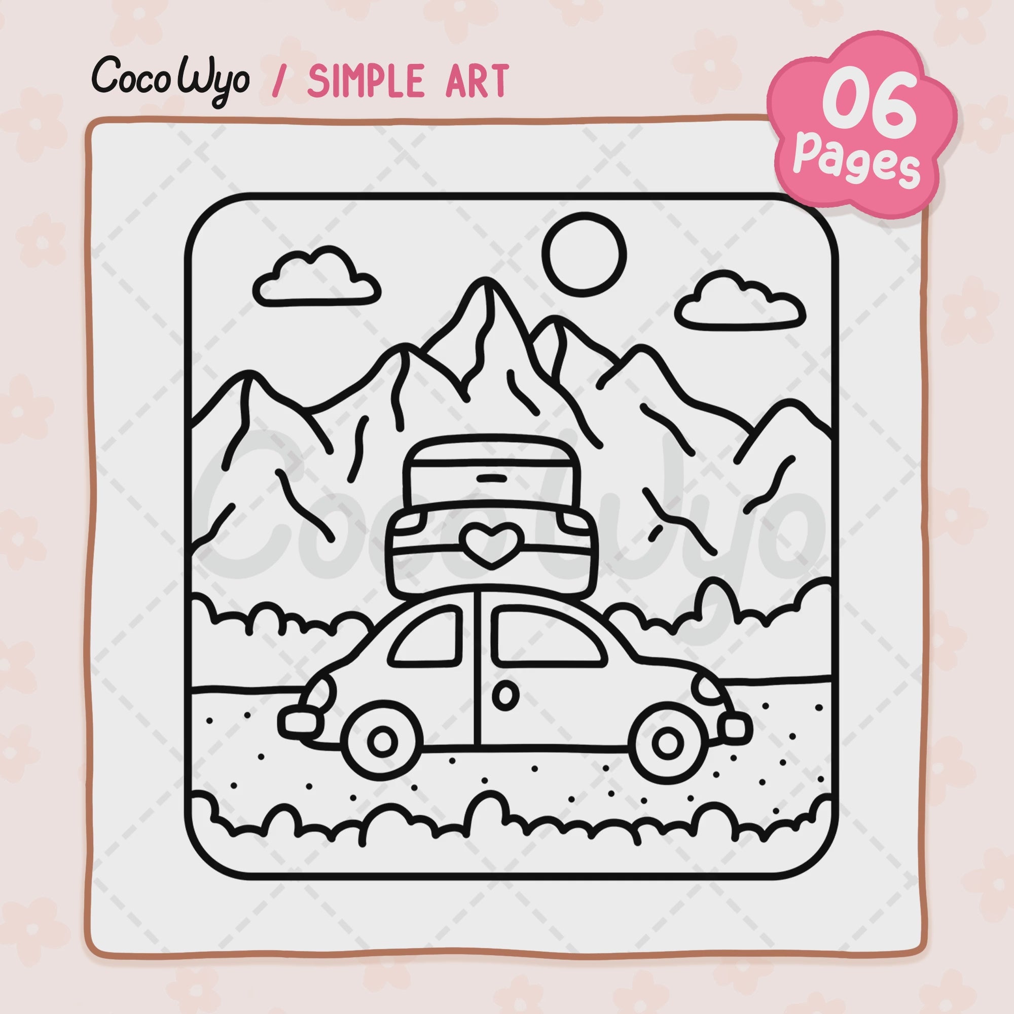 Simple Art Coloring Pages