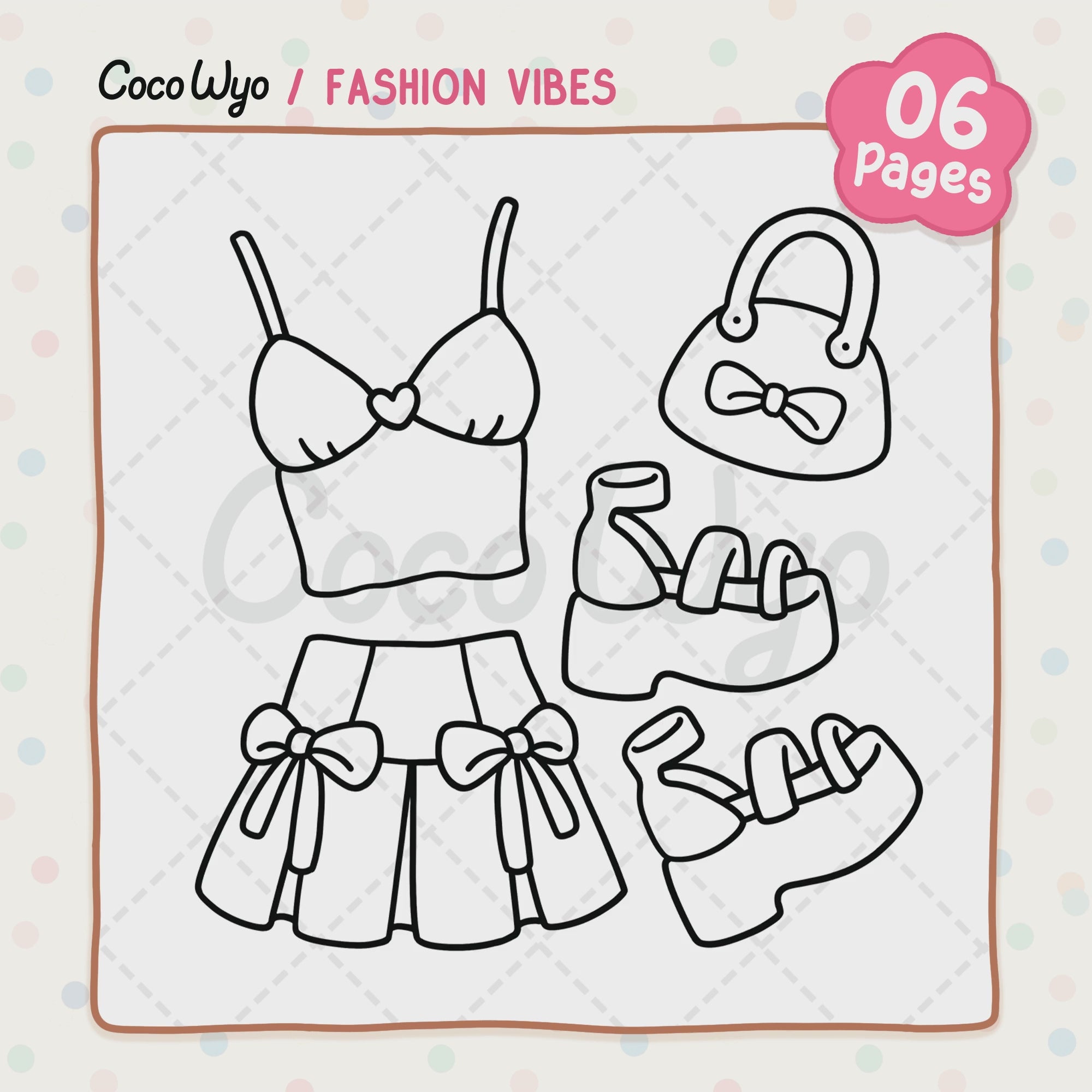 Fashion Vibes Coloring Pages