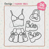 Fashion Vibes Coloring Pages