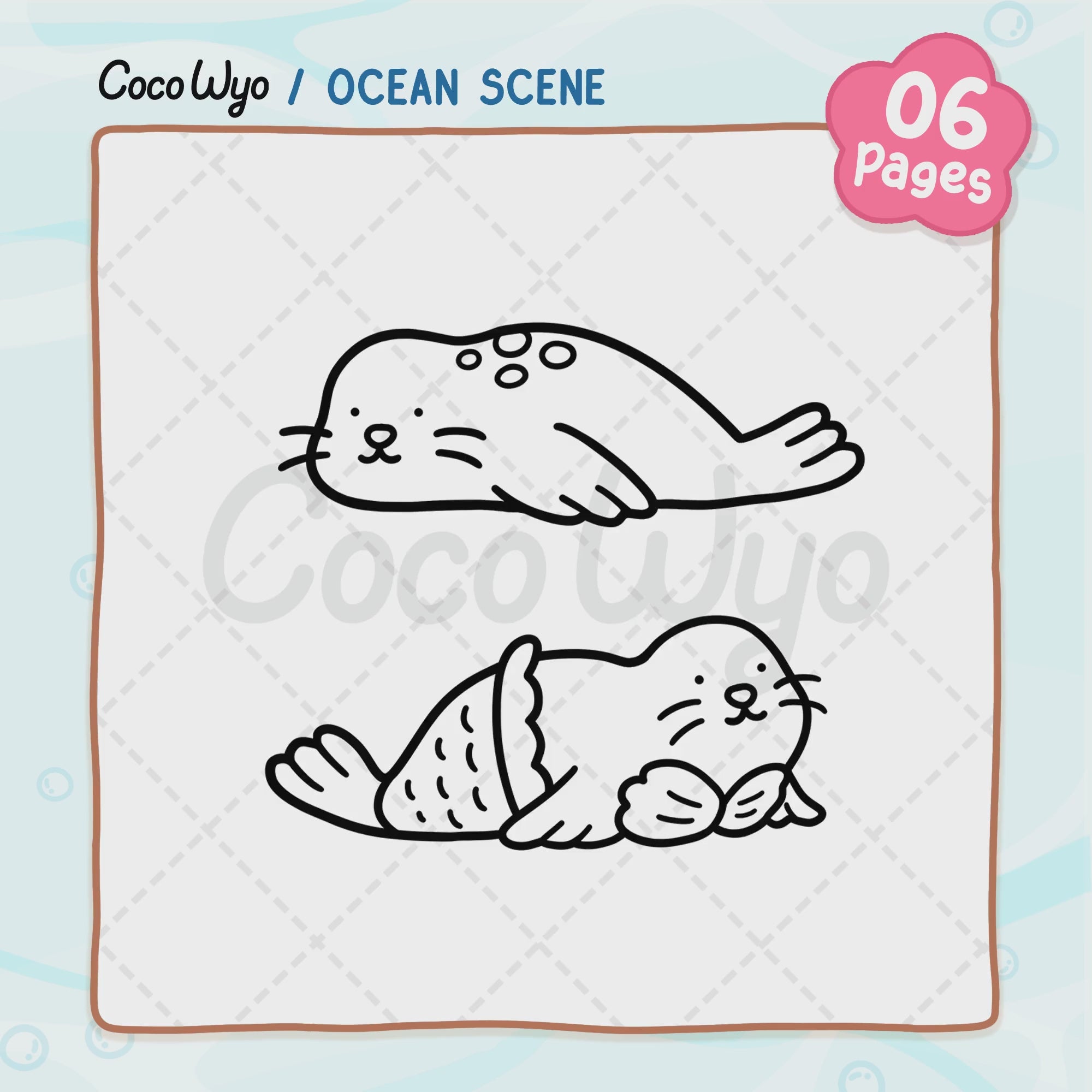 Ocean Scene Coloring Pages