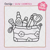 Glow Cosmetics Coloring Pages