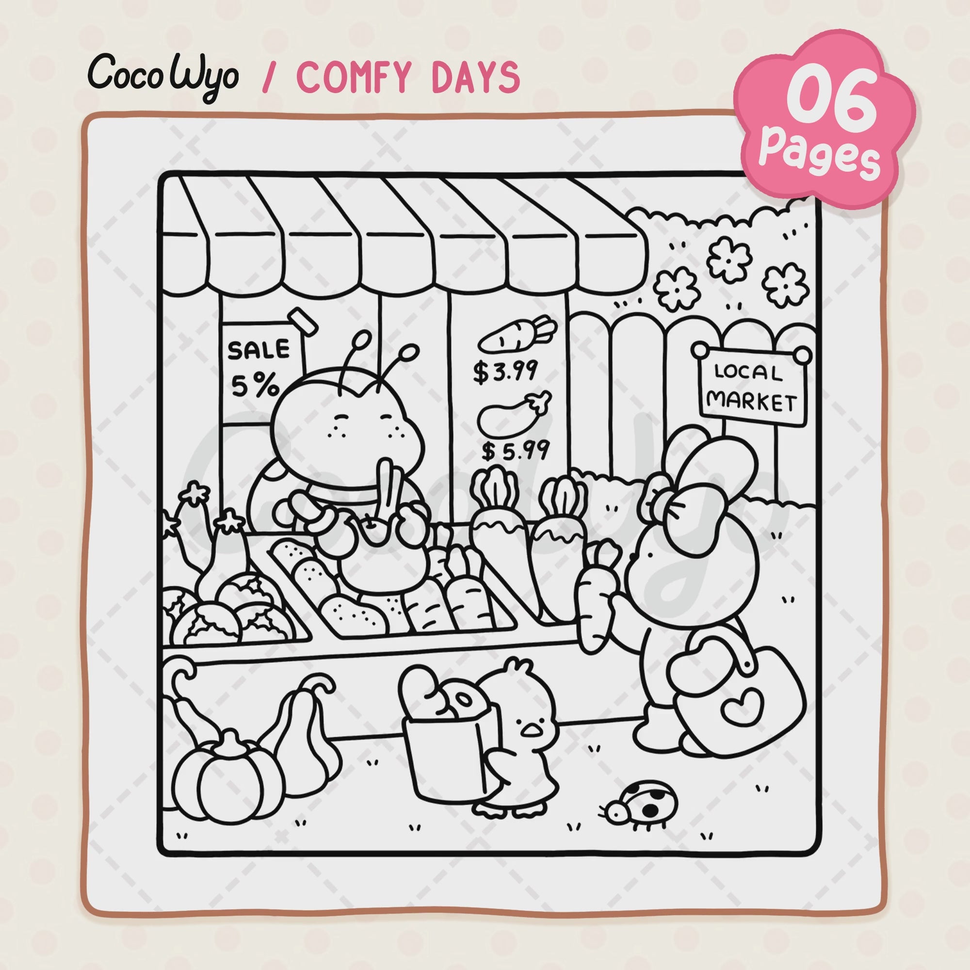 Comfy Days Coloring Pages