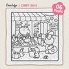 Comfy Days Coloring Pages