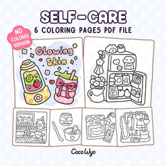 Self-Care Coloring Pages