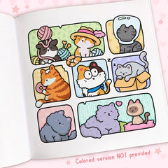 cat coloring book for adults
