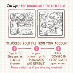 The Little Cat Coloring Pages