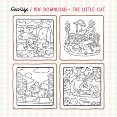 The Little Cat Coloring Pages