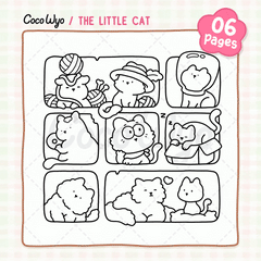 The Little Cat Coloring Pages