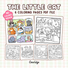 The Little Cat Coloring Pages